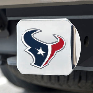 Houston Texans Color Chrome Hitch Cover