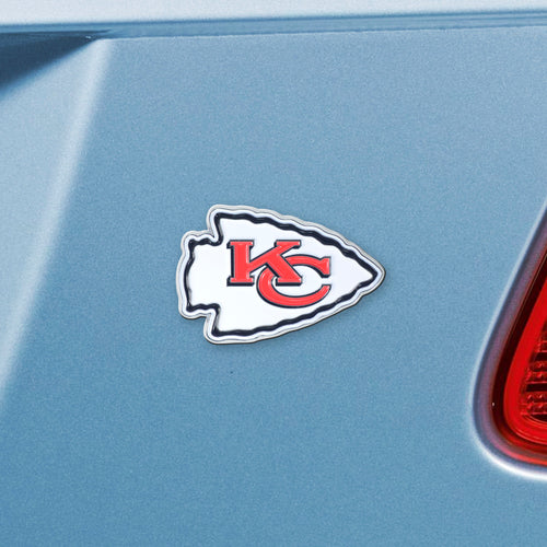 Kansas City Chiefs Color Chrome Auto Emblem 