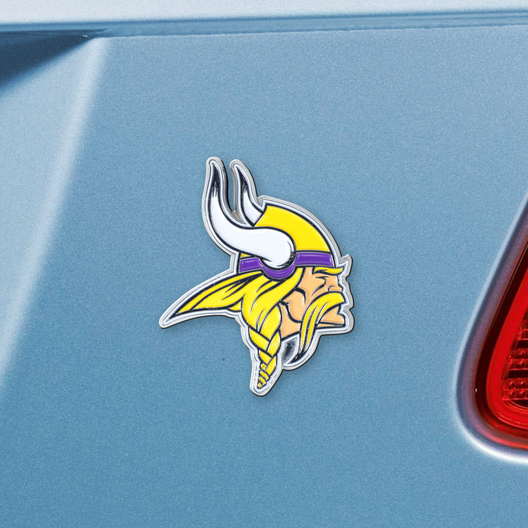 Minnesota Vikings Color Chrome Auto Emblem