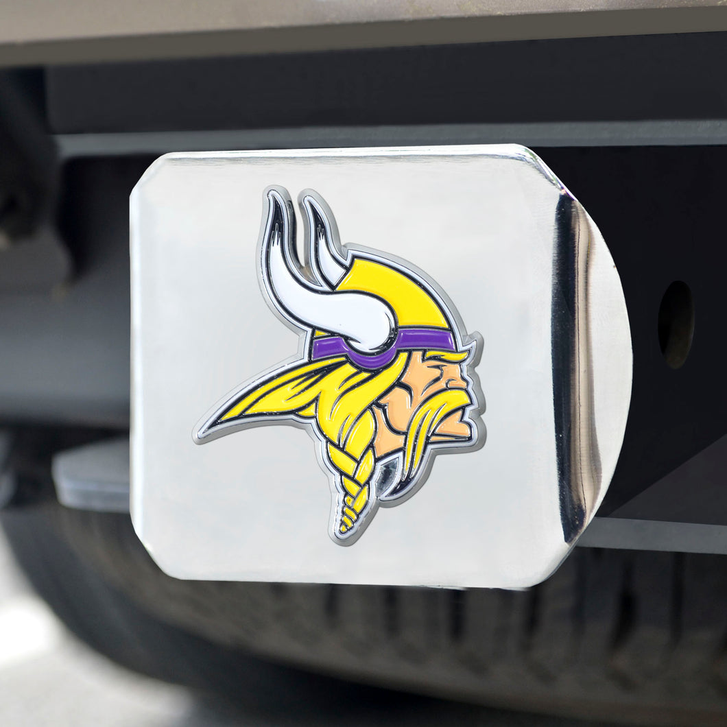 Minnesota Vikings Color Chrome Hitch Cover