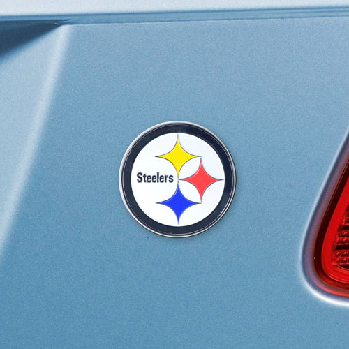 Pittsburgh Steelers Color Chrome Auto Emblem