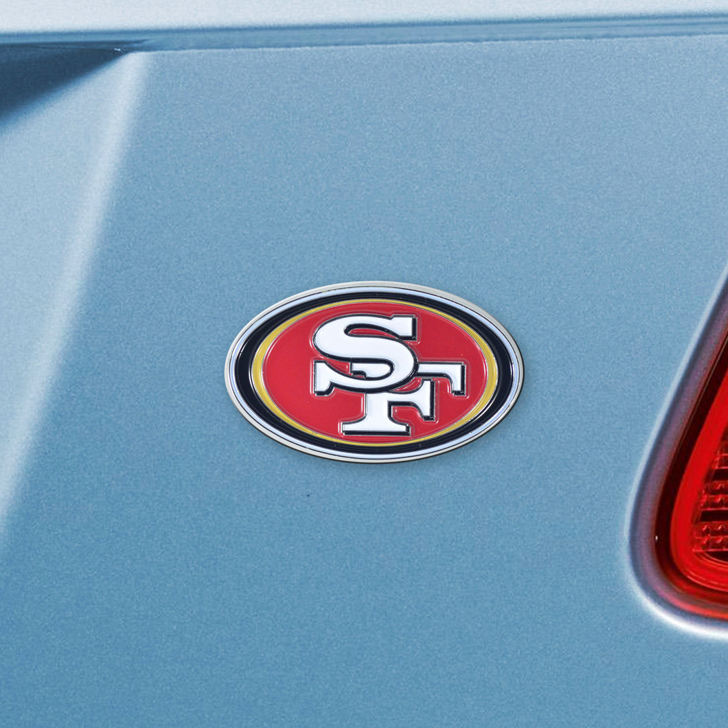 San Francisco 49ers Auto Emblem - Silver - Sports Fan Shop