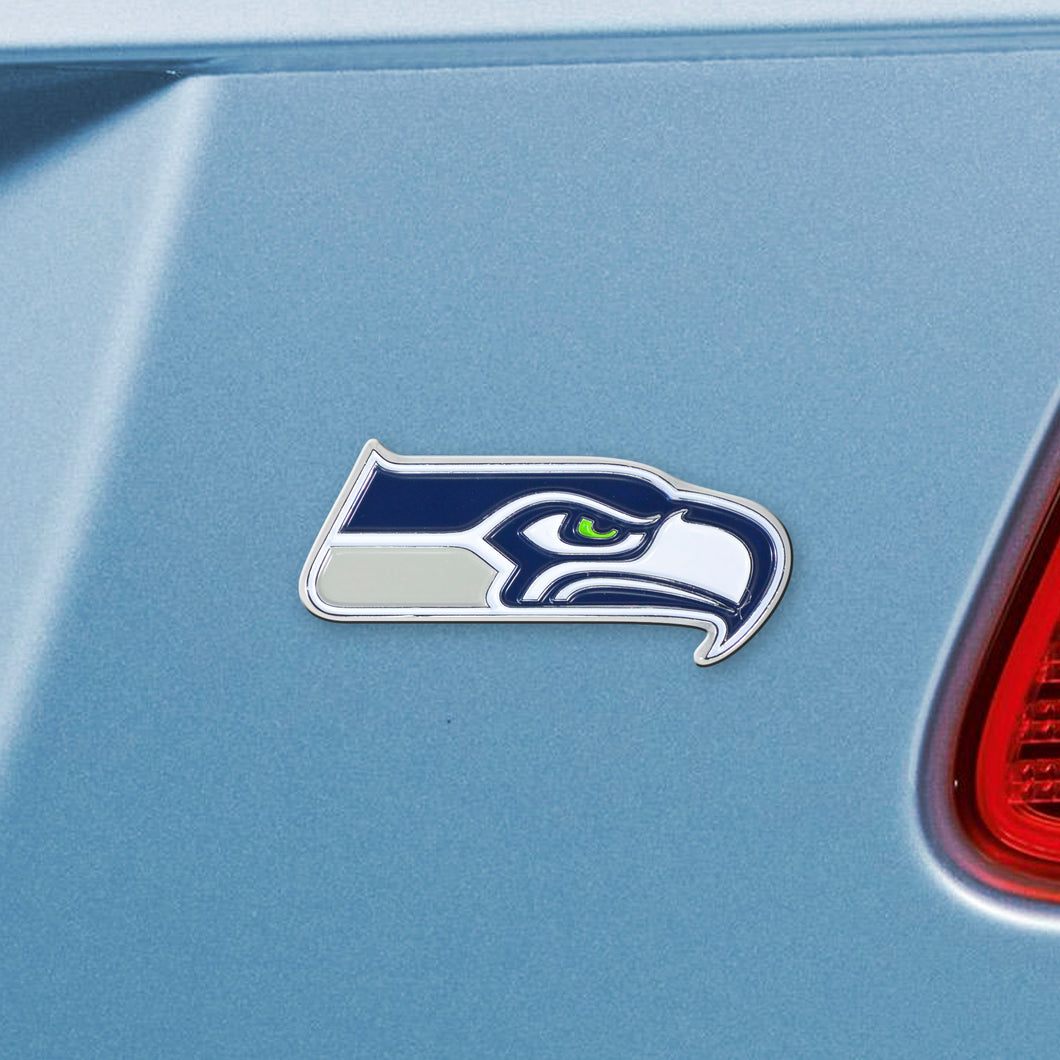 Seattle Seahawks Color Chrome Auto Emblem 