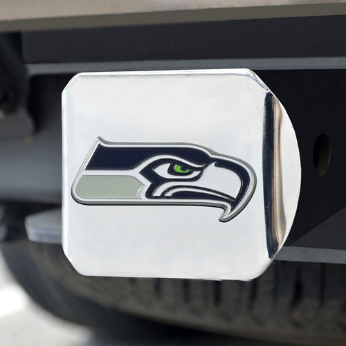 Seattle Seahawks Color Chrome Hitch Cover