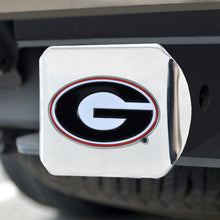 Georgia Bulldogs Color Emblem On Chrome Hitch 