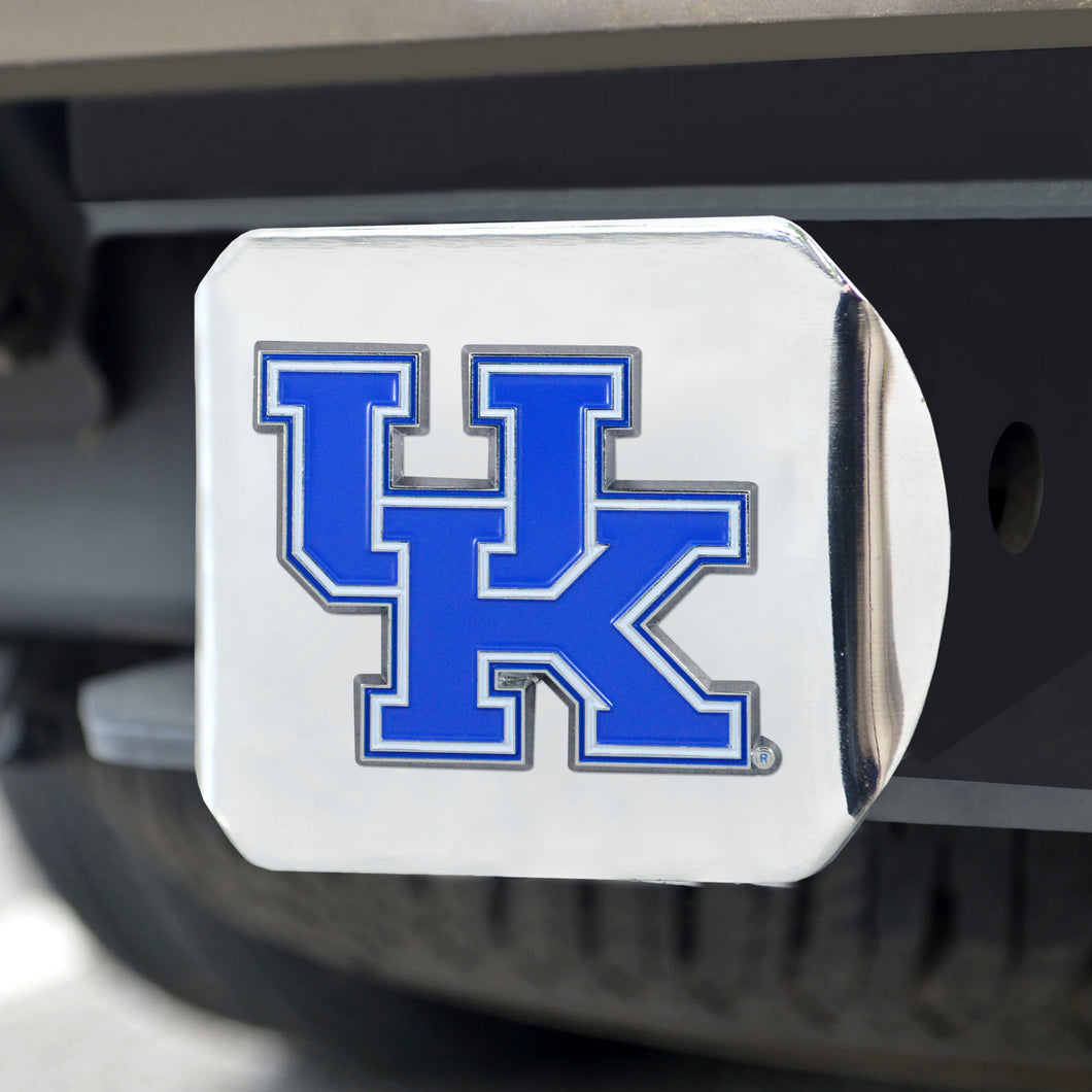 Kentucky Wildcats Color Emblem On Chrome Hitch 