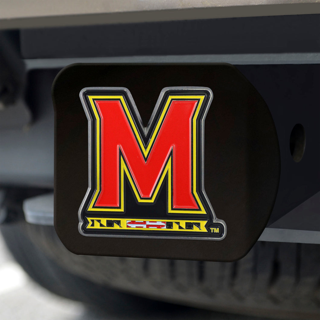 Maryland Terrapins Color Emblem On Black Hitch 