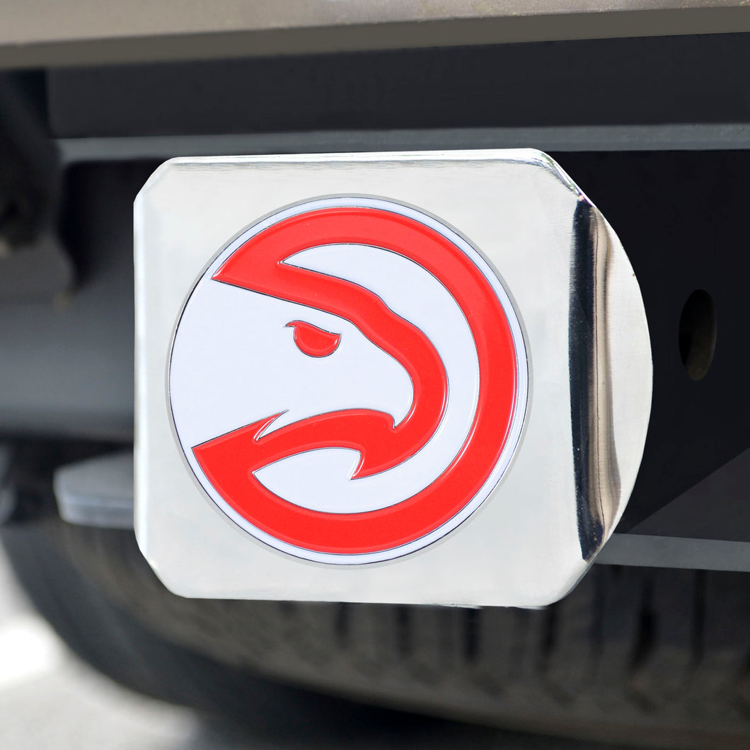 Atlanta Hawks Color Chrome Hitch Cover 