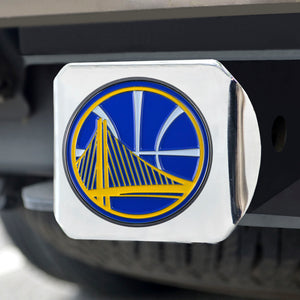 Golden State Warriors Color Chrome Hitch Cover 