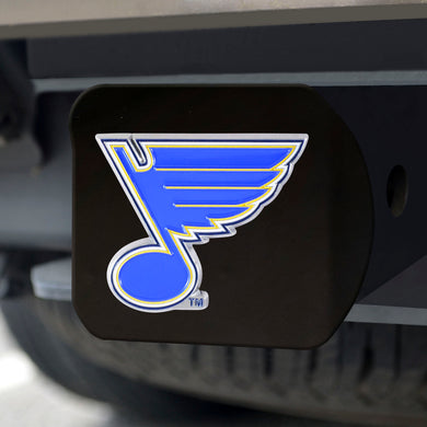 St. Louis Blues Color Emblem On Black Hitch Cover