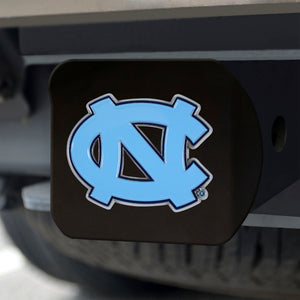North Carolina Tar Heels Color Emblem On Black Hitch 