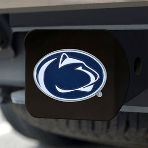 Penn State Nittany Lions Color Emblem On Black Hitch 