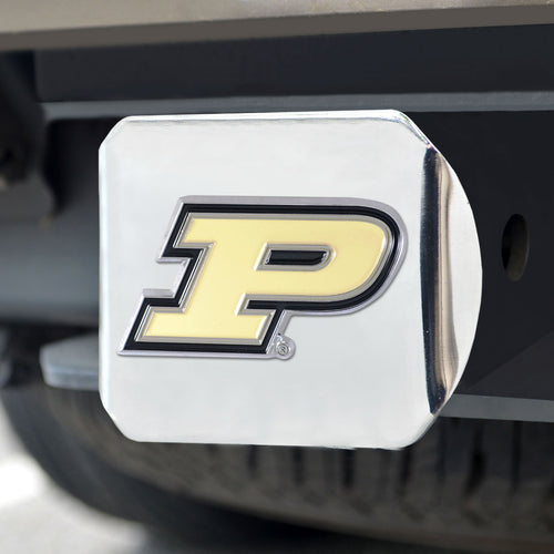 Purdue Boilermakers Color Emblem On Chrome Hitch 