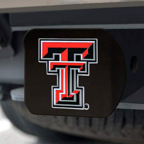 Texas Tech Red Raiders Color Emblem On Black Hitch 