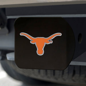 Texas Longhorns Color Emblem On Black Hitch 