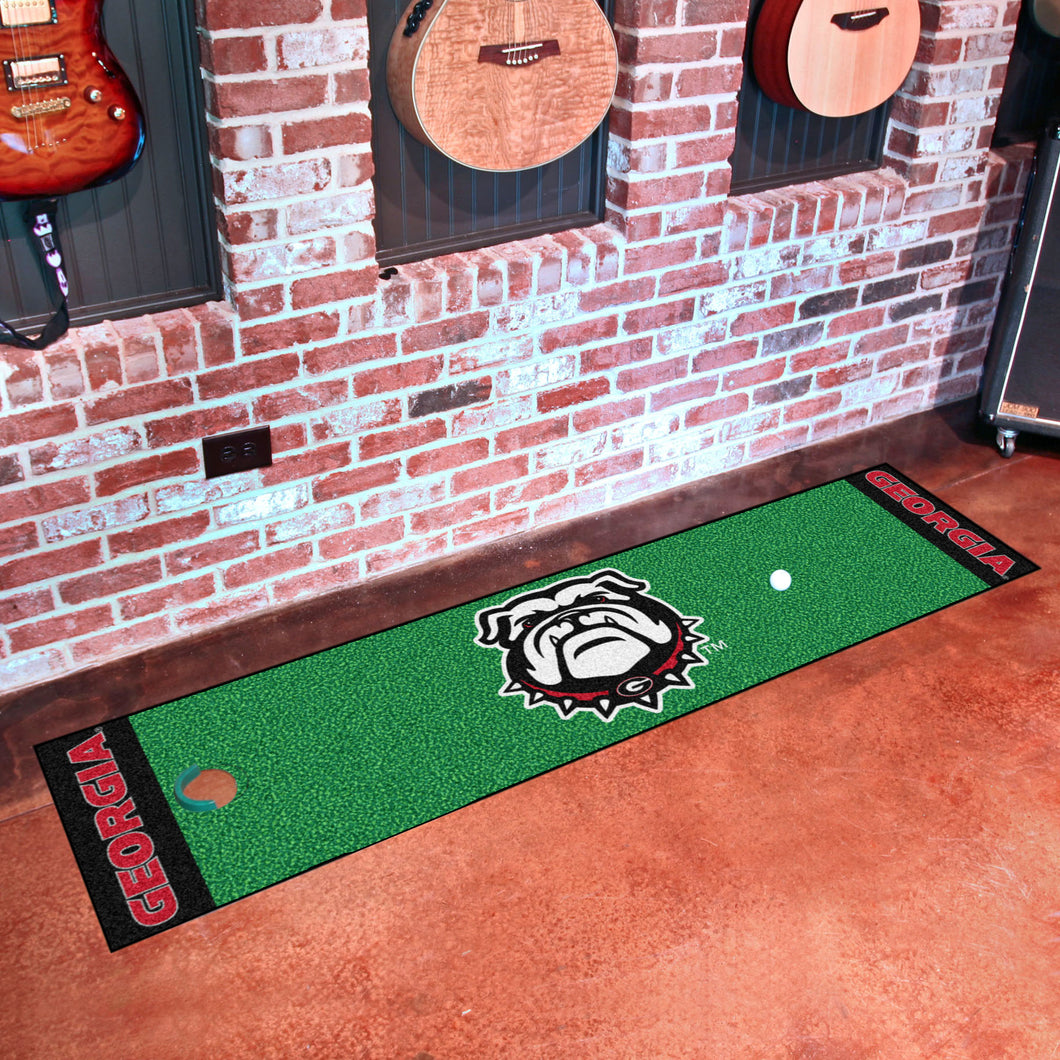 Georgia Bulldogs UGA Putting Green Mat - 18