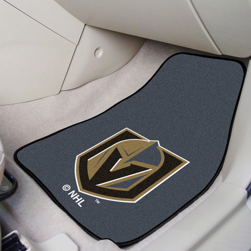 Vegas Golden Knights 2-Piece Carpet Car Mats - 18