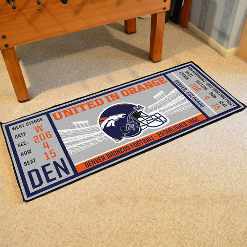 Denver Broncos Football Ticket Runner - 30