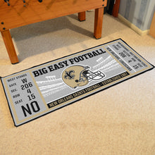 New Orleans Saints Football Ticket Runner - 30"x72"