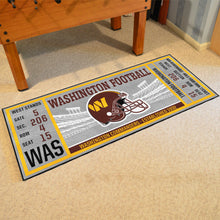 Washington Commanders Football Ticket Runner - 30"x72"