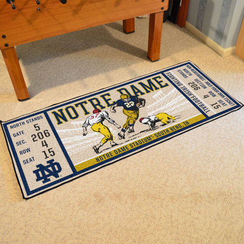 Notre Dame Fighting Irish Football Ticket Runner - 30