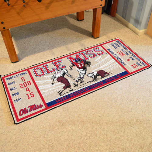Ole Miss Rebels Football Ticket Runner - 30
