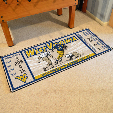West Virginia Mountaineers Football Ticket Runner - 30