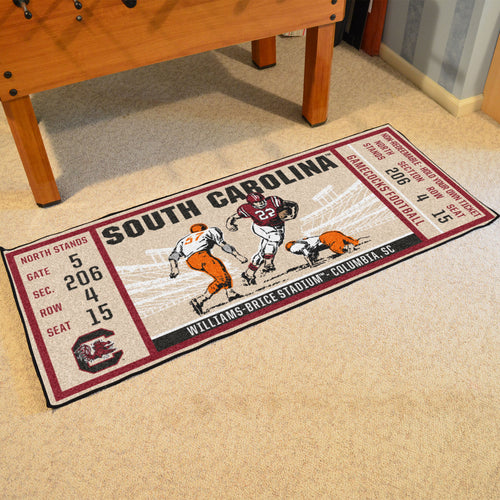 South Carolina Gamecocks Football Ticket Runner - 30