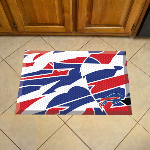 Buffalo Bills Scraper Logo Doormat - 19