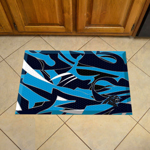 Carolina Panthers Scraper Logo Doormat - 19"x30"