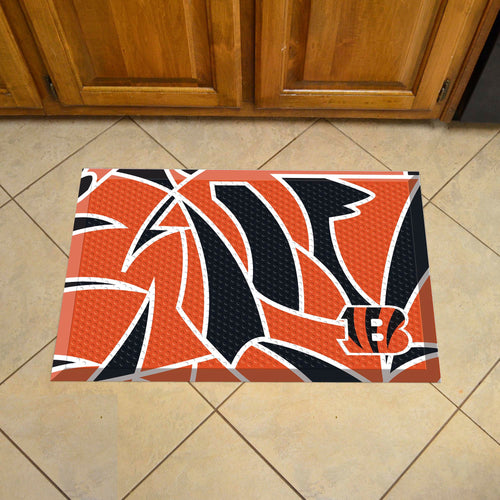 Cincinnati Bengals Scraper Logo Doormat - 19