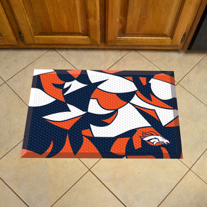 Denver Broncos Scraper Logo Doormat - 19"x30"