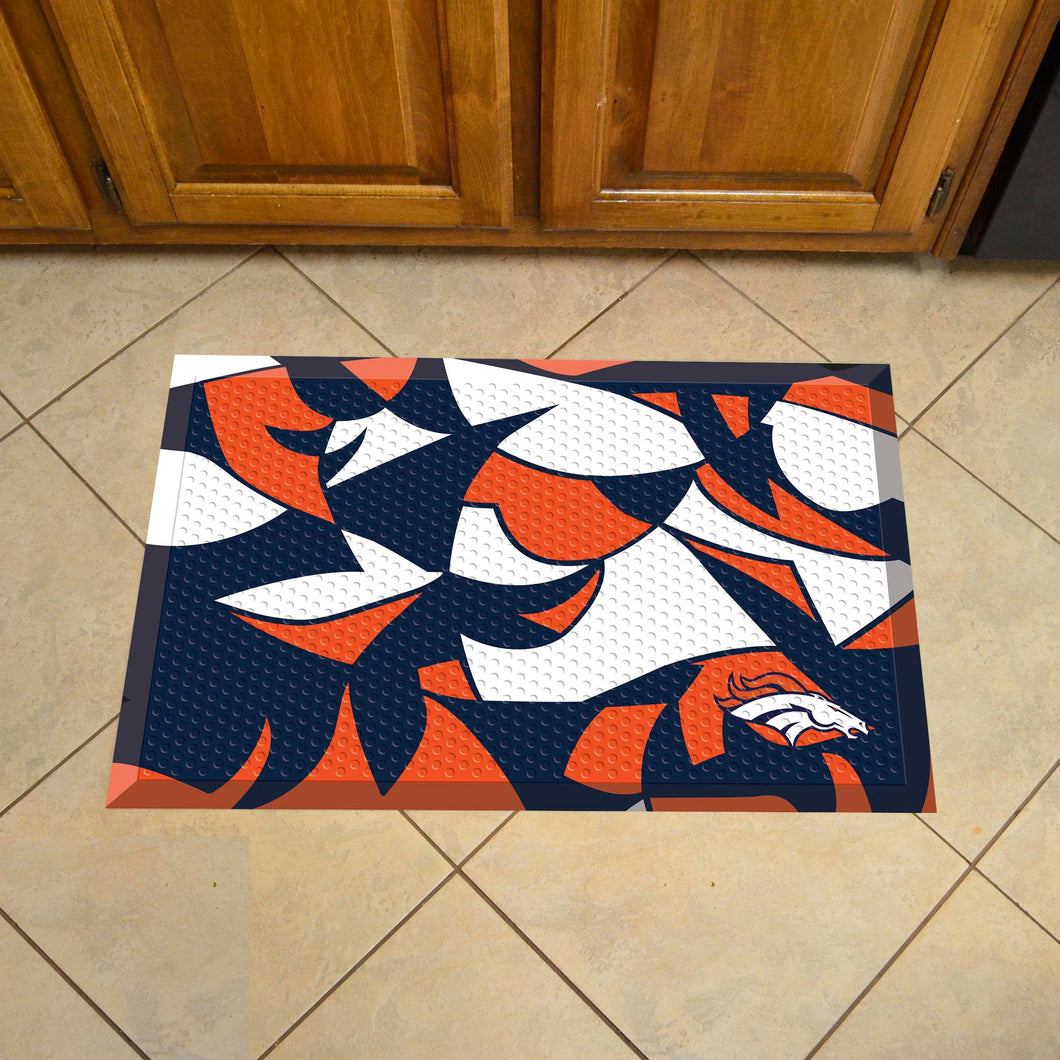 Denver Broncos Scraper Logo Doormat - 19