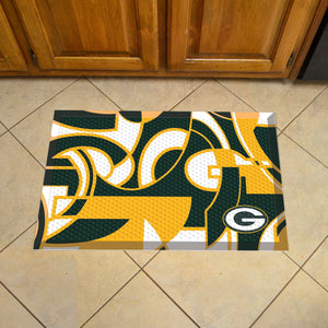 Green Bay Packers Scraper Logo Doormat - 19"x30"