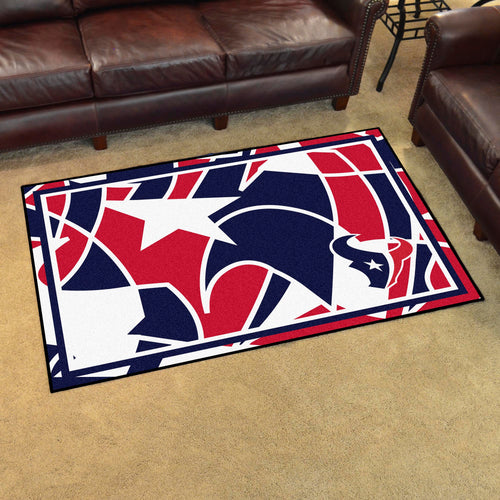 Houston Texans Quick Snap Ultra Plush Area Rugs -  4'x6' 