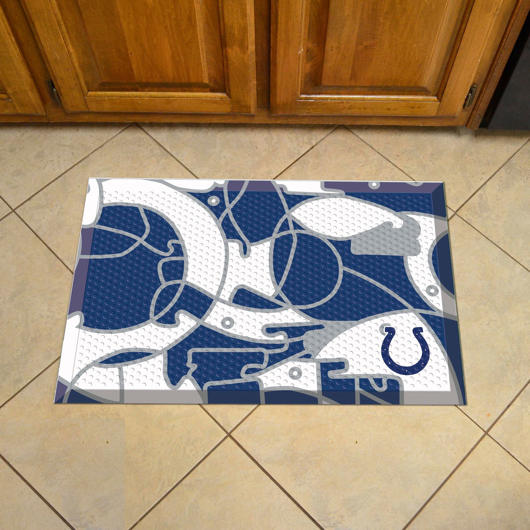Indianapolis Colts Scraper Logo Doormat - 19