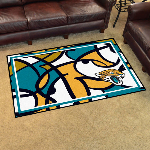 Jacksonville Jaguars Quick Snap Ultra Plush Area Rugs -  4'x6' 