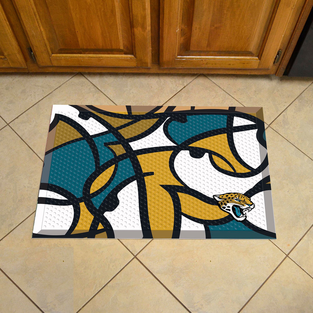 Jacksonville Jaguars Scraper Logo Doormat - 19