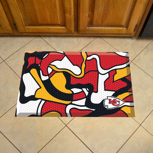 Kansas City Chiefs Scraper Logo Doormat - 19