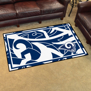 Los Angeles Rams Quick Snap Ultra Plush Area Rugs -  4'x6' 
