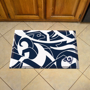 Los Angeles Rams Scraper Logo Doormat - 19"x30"