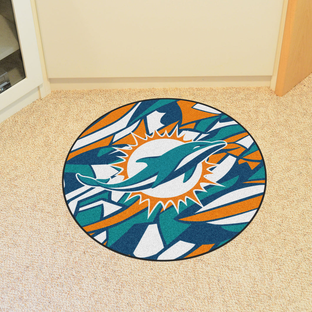 Miami Dolphins X-Fit Roundel Mat - 27