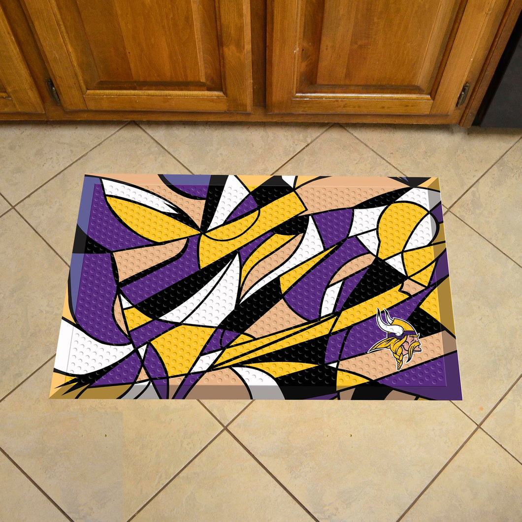 Minnesota Vikings Scraper Logo Doormat - 19