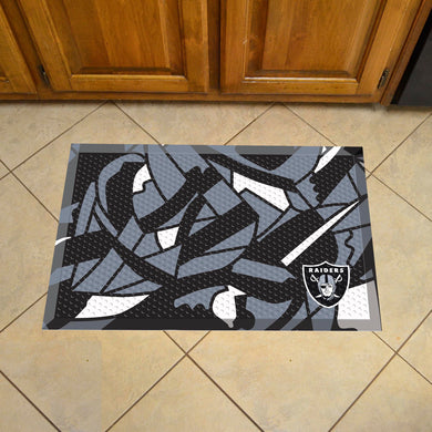 Oakland Raiders Scraper Logo Doormat - 19