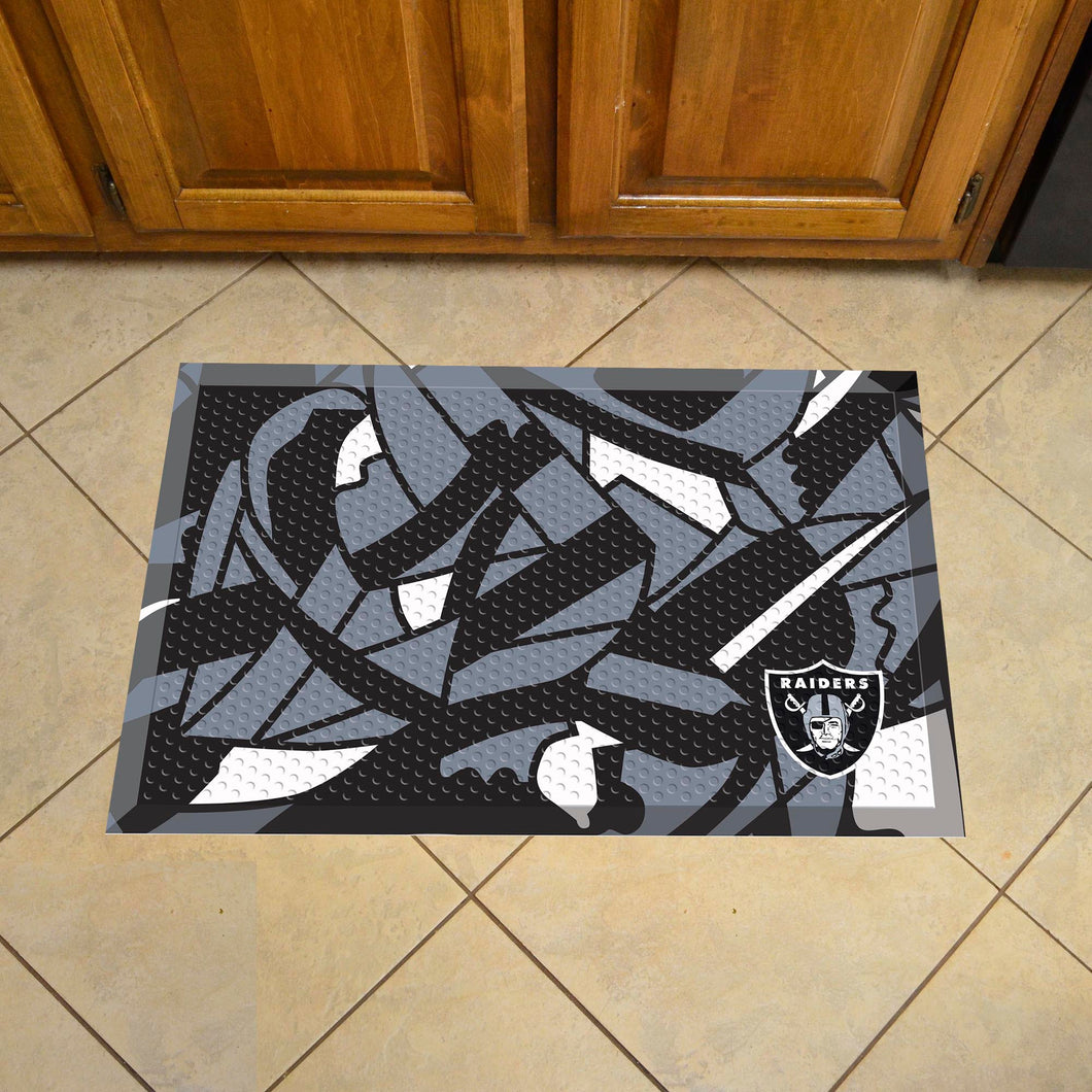 Las Vegas Raiders Scraper Logo Doormat - 19