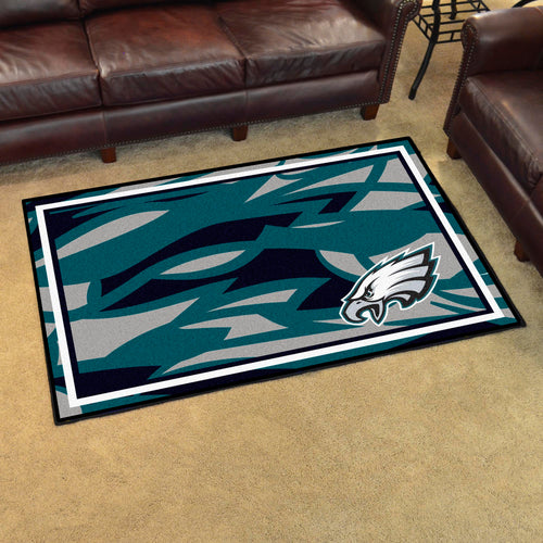 Philadelphia Eagles Quick Snap Ultra Plush Area Rugs -  4'x6' 