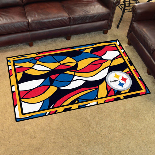 Pittsburgh Steelers Quick Snap Ultra Plush Area Rugs -  4'x6' 