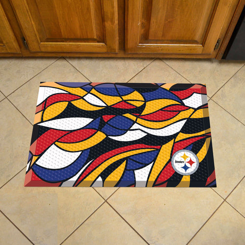 Pittsburgh Steelers Scraper Logo Doormat - 19