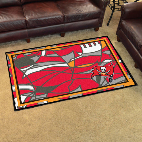 Tampa Bay Buccaneers Quick Snap Ultra Plush Area Rugs -  4'x6' 