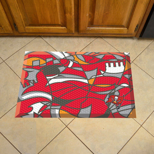 Tampa Bay Buccaneers Scraper Logo Doormat - 19